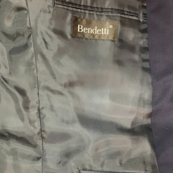 BENDETTI ITALIAN BLAZER - VIRGIN WOOL NAVY 4B - 42R, 44R - Picture 10 of 11